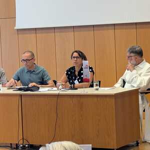 Klaus Heidegger, Walter Schmolly, Birgit Prochazka, Pater Milos Ambros