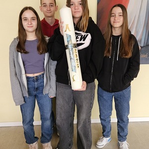 Osterkerze 2025 fertig