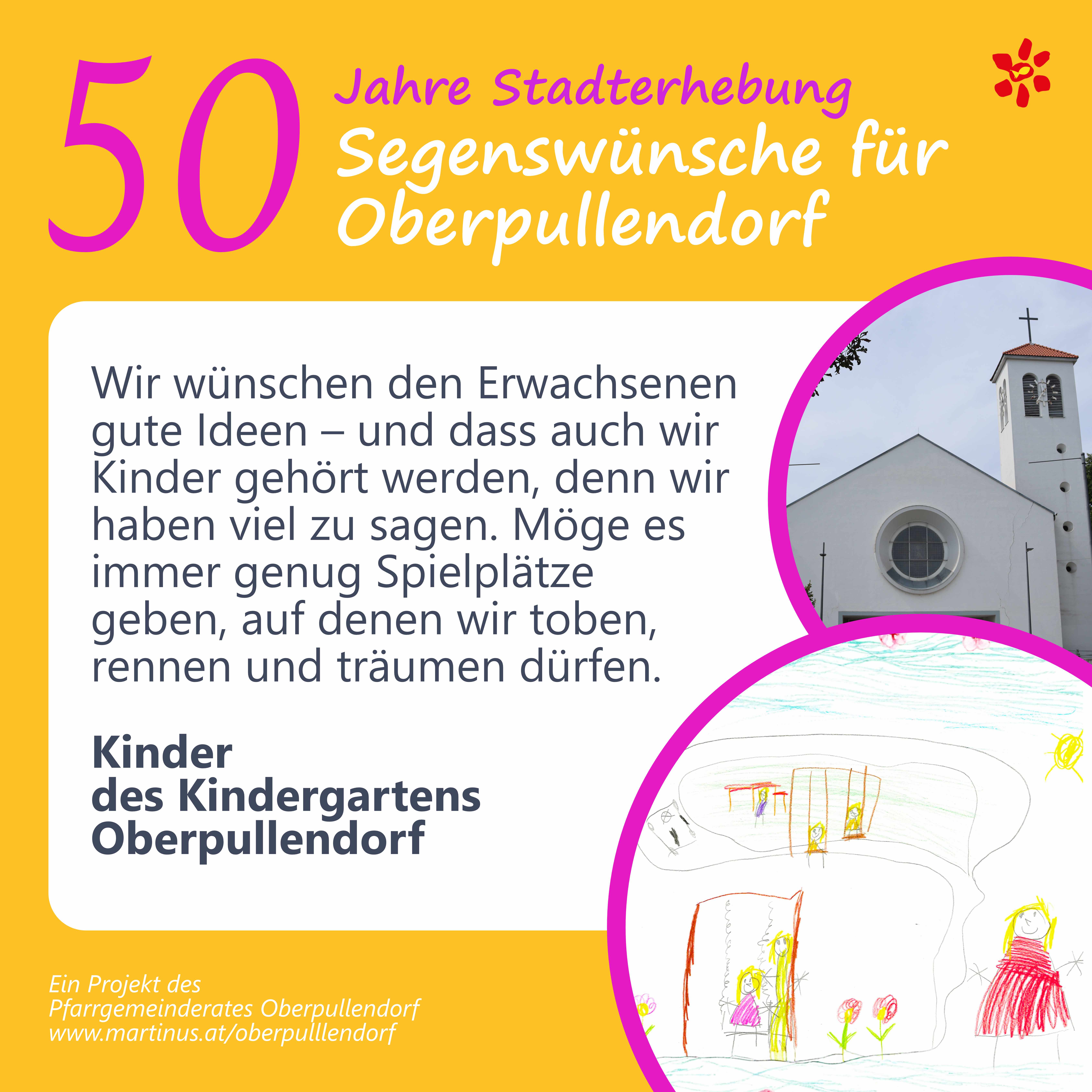 50 Segenswünsche Kindergarten / Pfarre Oberpullendorf
