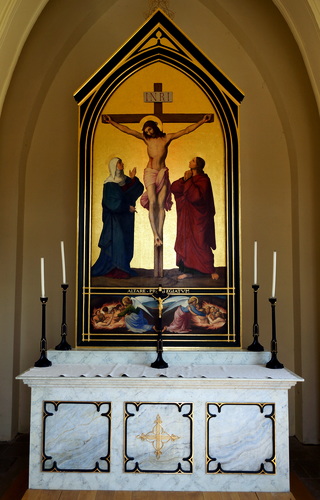 Altar der Friedhofskapelle Pinkafeld                               