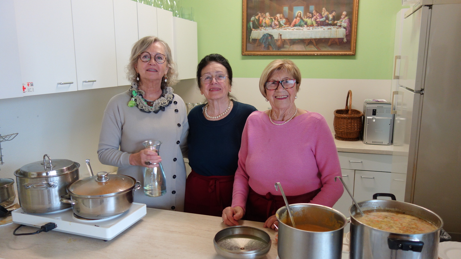 Gisi Marx (Günzl), Inge Bauer und Anna Puntigam                            