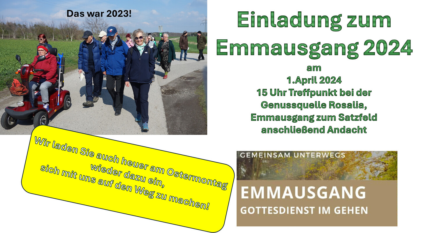 Emmausgang 2024 / hermann dittrich Einladung