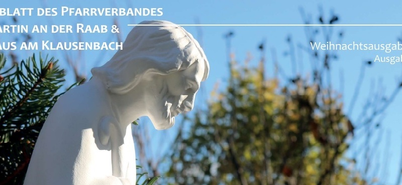 Pfarrblatt Weihnachten 2023 / @ Pfarrverband St. Martin/Raab und Neuhaus/Klb.