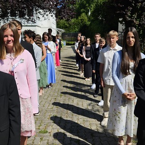 Vorbereitung zum Einzug in die Kirche