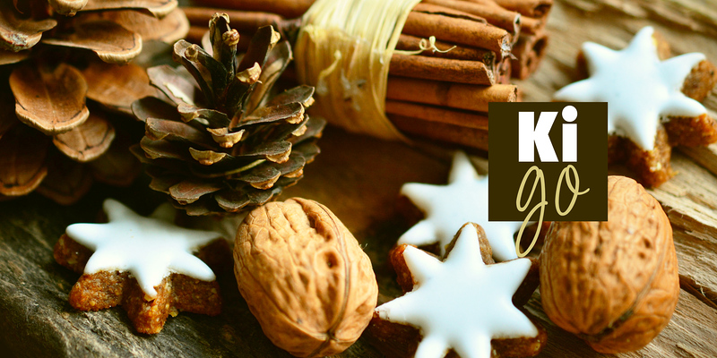 Nüsse, Zimtstangen, Lebkuchensterne.